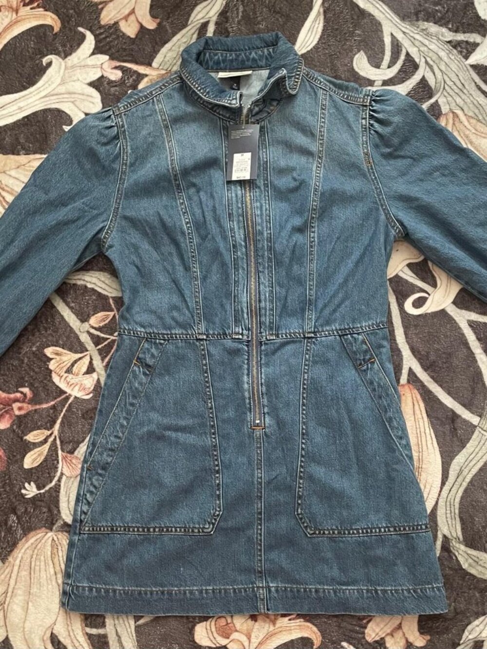 NWT Universal Threads Mini Jean Long Sleeve Dress (size M)